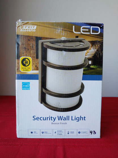 Lámpara de pared de seguridad LED para exteriores - FEIT Electric (Nuevo, caja abierta)