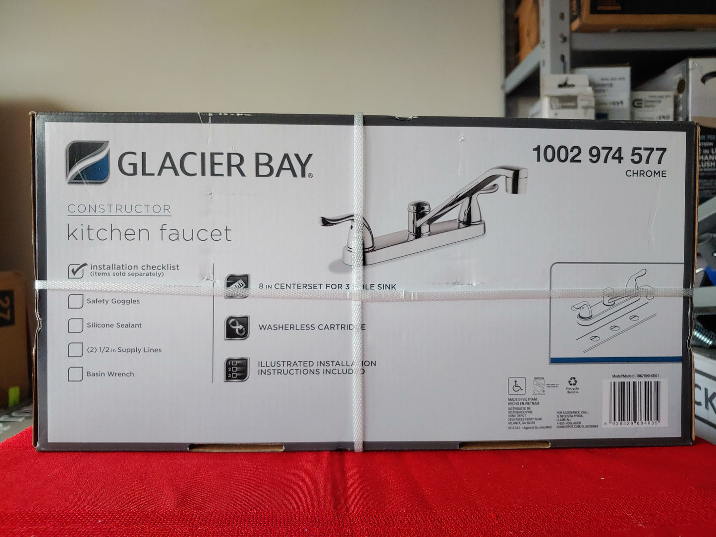 Llave mezcladora para fregadero - Glacier Bay Constructor (Nuevo)