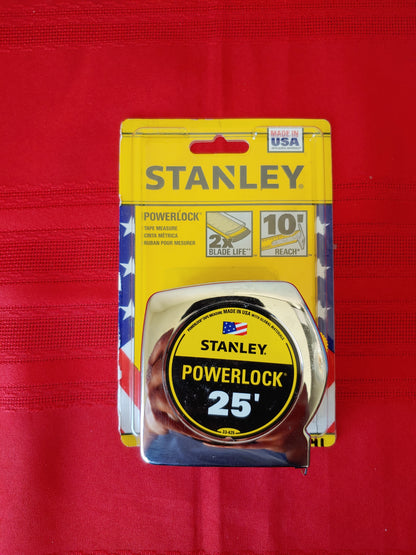 Cinta de medición de 25 ft - Stanley Powerlock (Nuevo)