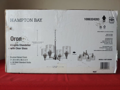 Candelabro de 4 luces - Hampton Bay Oron (Nuevo, caja abierta)