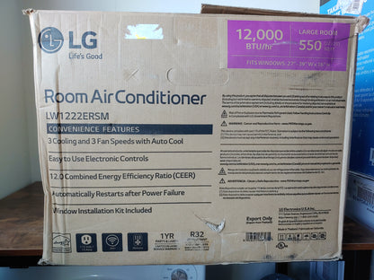 Aire acondicionado de ventana inteligente WiFi de 1 tonelada, 115 V - LG ThinQ (Nuevo, caja abierta)