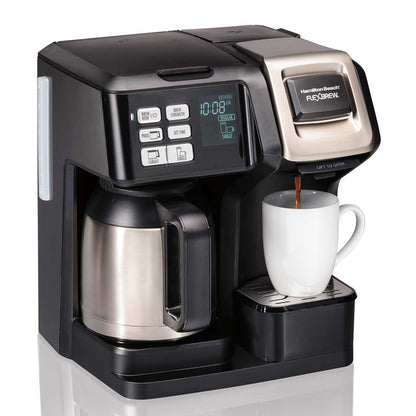 Cafetera programable TRIO FlexBrew con jarra térmica para 10 tazas - Hamilton Beach (Nuevo, caja abierta)