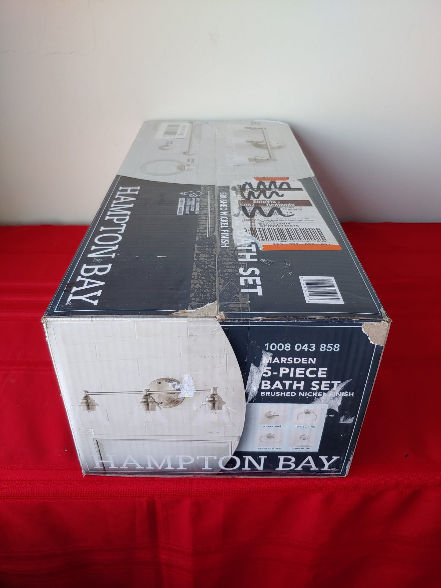 Set de baño de 5 piezas - Hampton Bay Marsden (Nuevo, caja abierta)