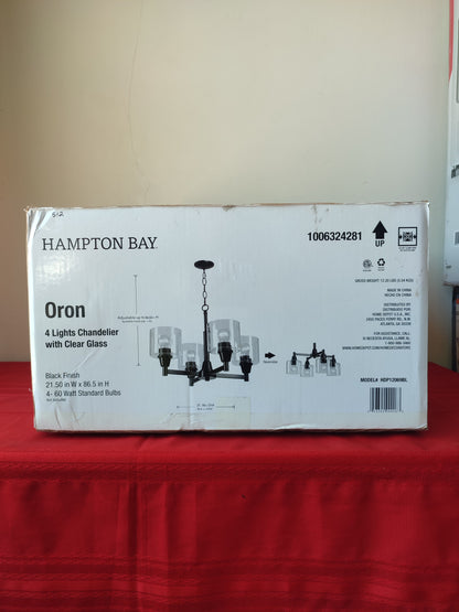 Candelabro de 4 luces - Hampton Bay Oron (Nuevo, caja abierta)