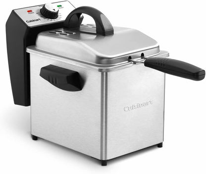 Freidora de aceite de 1.9 litros de acero inoxidable - Cuisinart Deep Fryer (Seminuevo, un solo uso)