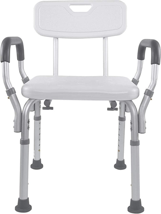 Silla de ducha asiento de baño con brazos acolchados - Vaunn Medical (Nuevo, caja abierta)