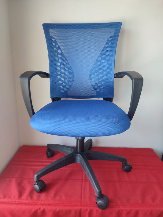 Silla para oficina ergonómica color azul rey (Nuevo)