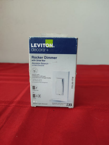 Atenuador deslizable universal con tapa incluida- Leviton decora+ (Nuevo, caja abierta)