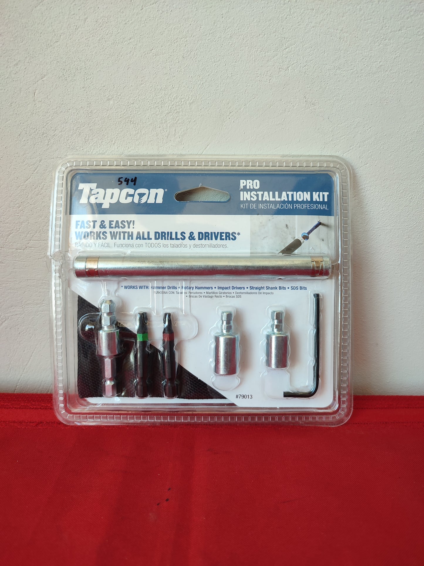 Kit de instalación profesional para taladro y destornilladores - Tapcon (Nuevo, empaque abierto)