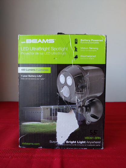 Lampara de seguridad de baterías LED para exteriores - Mr Beams (Nuevo, caja abierta)