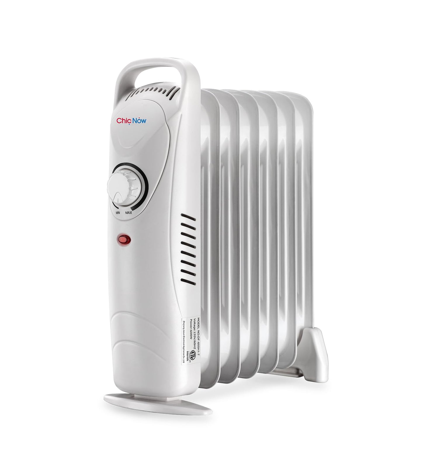Mini calefactor portátil radiante de aceite - ChicNow (Nuevo, caja abierta)