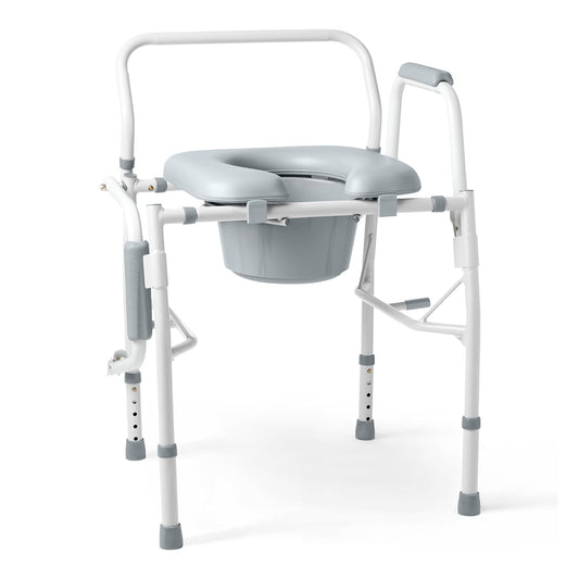 Silla con inodoro con asiento acolchado - Guardian Medline (Nuevo, caja abierta)