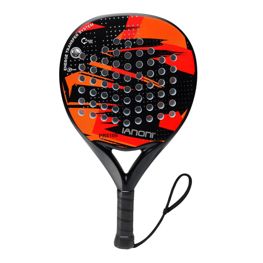 Pala para Padel color negro con rojo - IANONI PR8100 (Nuevo)