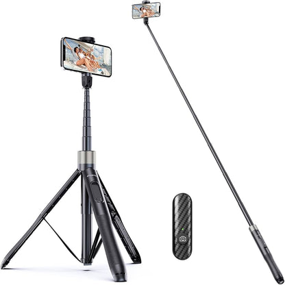 Trípode/Selfie Stick 65" con control remoto Bluetooth - Atumtek (Nuevo, caja abierta)