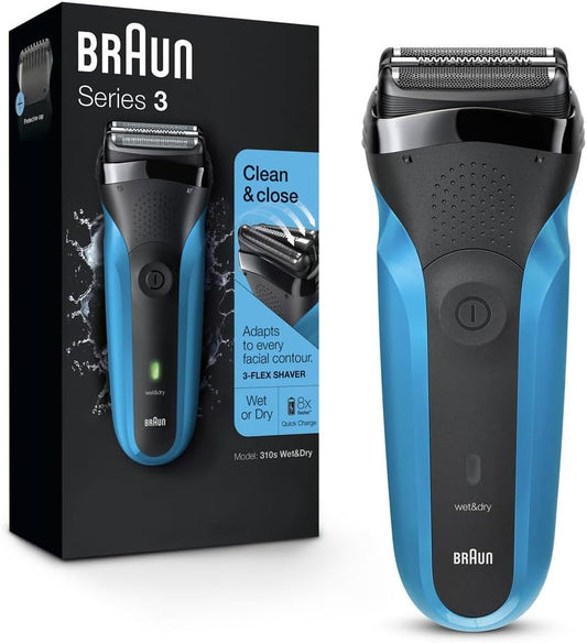 Afeitadora de batería recargable para hombre (seco o húmedo) - Braun Series 3 (Nuevo, caja abierta)