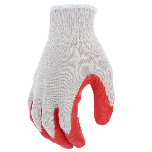 Par de guantes de trabajo con revestimiento de látex (Talla L) (Nuevo)