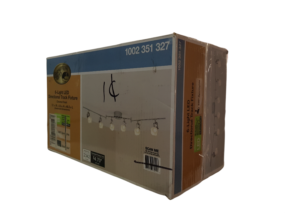 Lámpara de riel direccional de 6 luces LED - Hampton Bay (Nuevo, caja abierta)