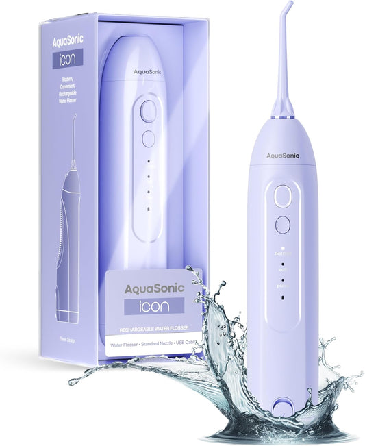 Irrigador bucal recargable inalámbrico - AquaSonic Icon (Nuevo, caja abierta)