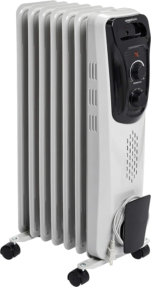Calefactor radiante de aceite - Amazon Basics (Nuevo, caja abierta)