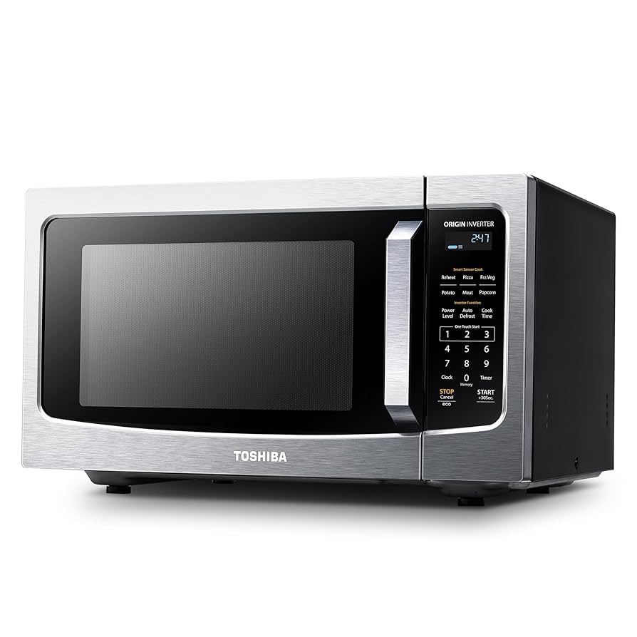 Horno microondas 1.6 pies cúbicos Inverter - Toshiba (Nuevo, pequeño detalle estético)
