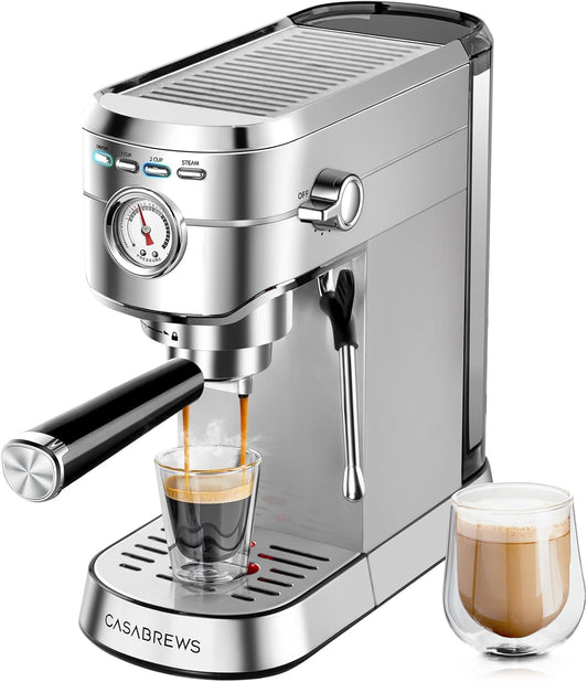 Cafetera para espresso y cappuccino 20 bares - Casabrews (Nuevo, caja abierta)