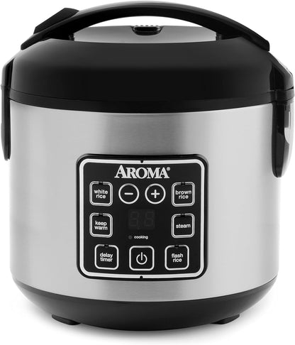 Arrocera digital multifuncional de 8 tazas cocidas - Aroma (Nuevo)