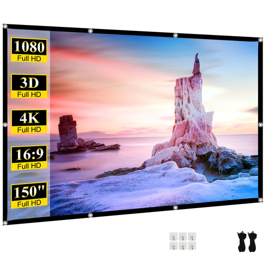 Pantalla 150" para proyección lavable (Nuevo)