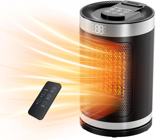 Calefactor eléctrico digital de cerámica portátil PTC oscilante (Nuevo, caja abierta)