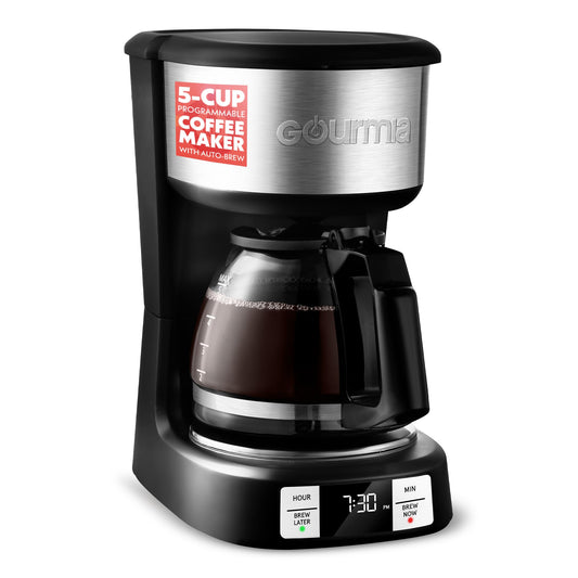 Cafetera de 5 tazas programable - Gourmia (Nuevo, caja abierta)