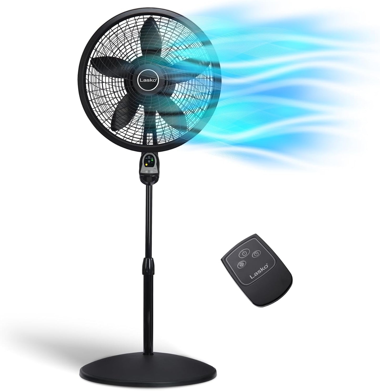 Ventilador de pedestal 18" con control remoto - Lasko (Nuevo, caja abierta)