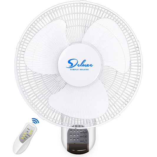 Ventilador de pared de 16" digital - Simple Deluxe (Nuevo, caja abierta)