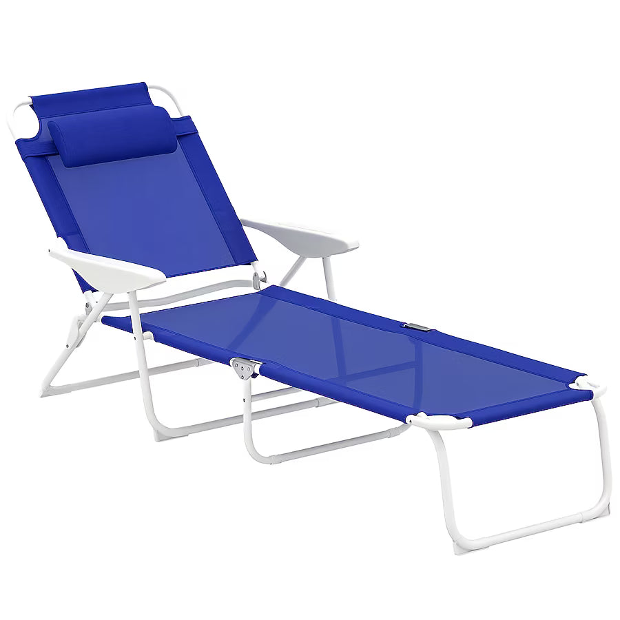 Silla plegable para jardín o playa - Outsunny (Nuevo, caja abierta)