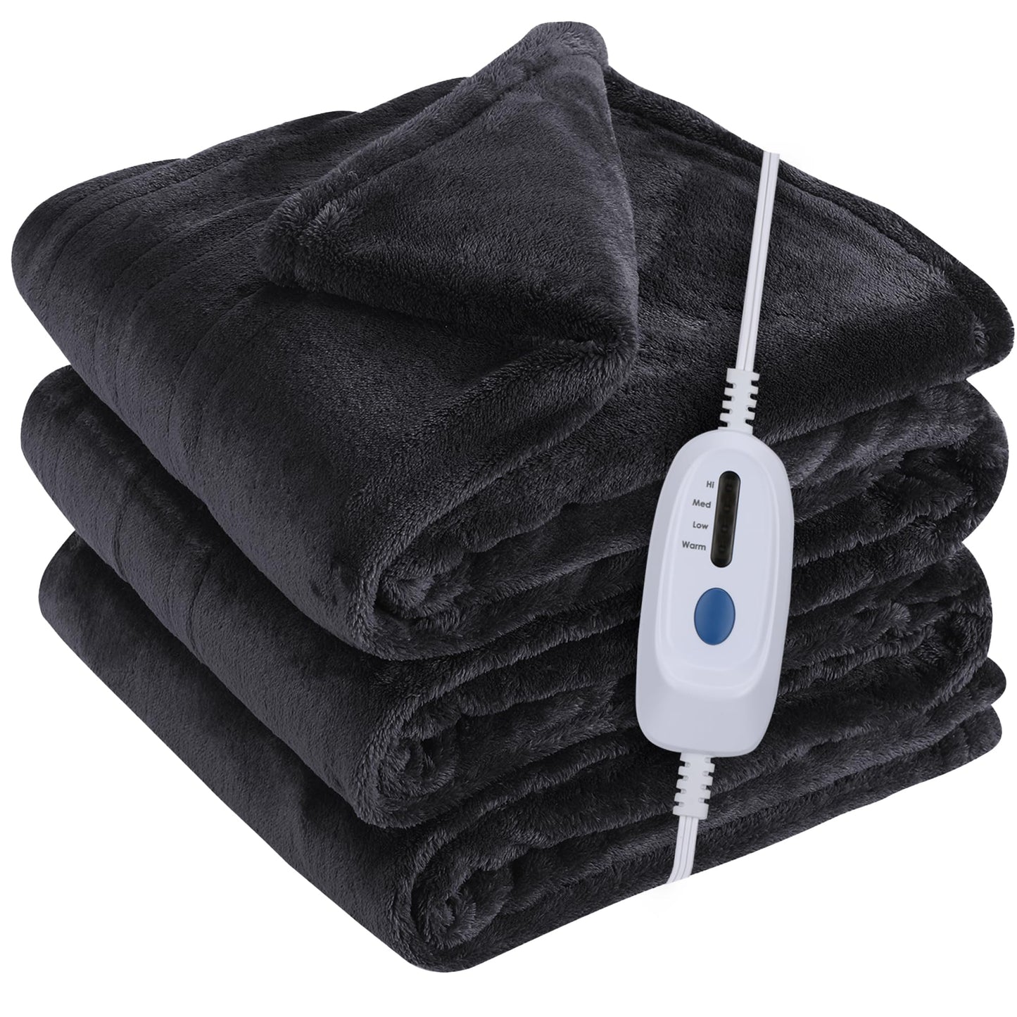 Manta térmica eléctrica matrimonial color negro (72" x 84") - McJaw (Nuevo)