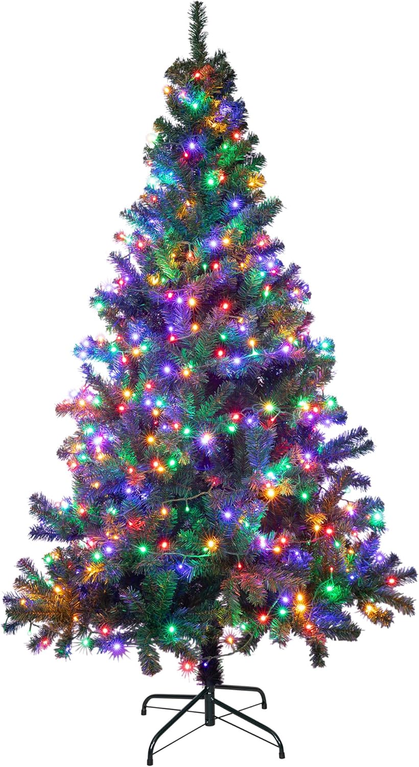 Árbol de navidad de 9 pies con 500 luces LED integradas - (Nuevo, caja abierta)