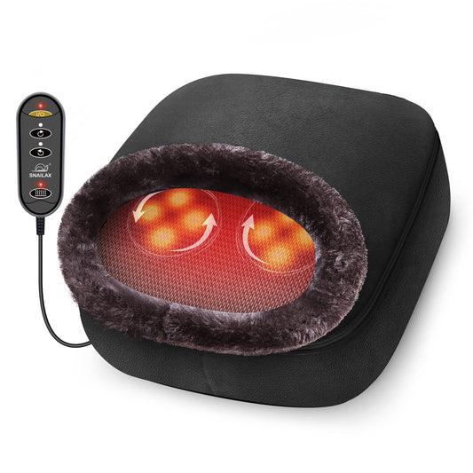 Masajeador de pies con calor 2 en 1 - Snailax Shiatsu (Nuevo, caja abierta)