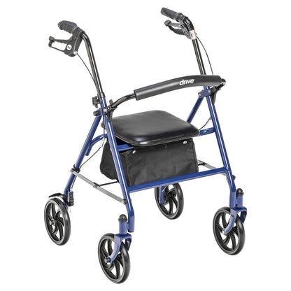 Caminadora/andadora con asiento y ruedas de 7.5" plegable - Drive Medical (Nuevo, sin caja)