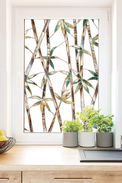 Película decorativa de bamboo estática para ventana - Artscape (Nuevo, empaque abierto)