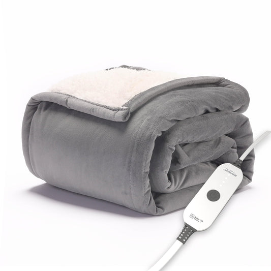 Manta térmica eléctrica color gris individual (50"x60") - Sunbeam (Nuevo)