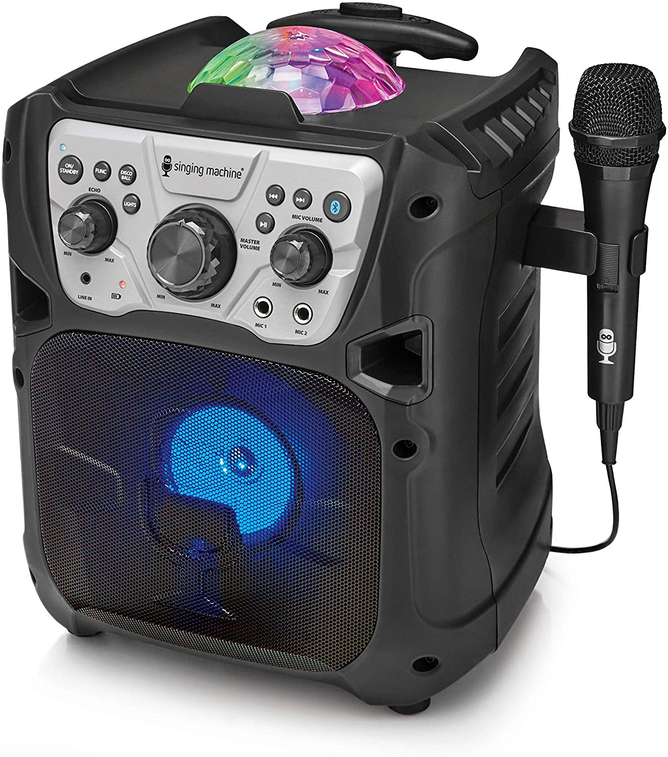 Bocina para karaoke Bluetooth portable - Singing Machine fiesta GO (Nuevo, caja abierta)