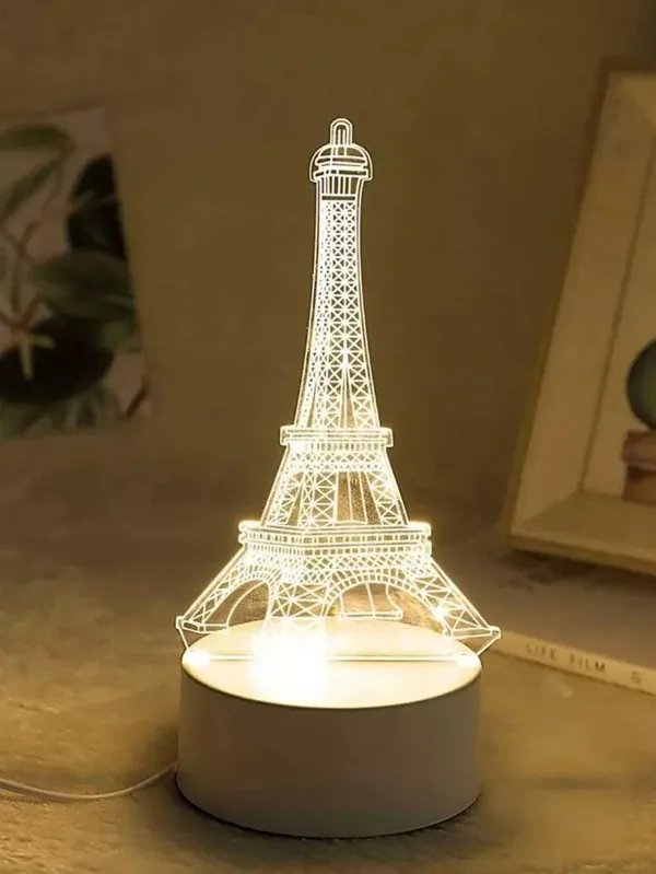 Lámpara nocturna 3D de Torre Eiffel (Nuevo)