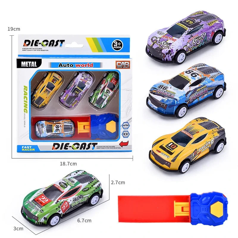 Set de 4 carros + lanzador (Nuevo)