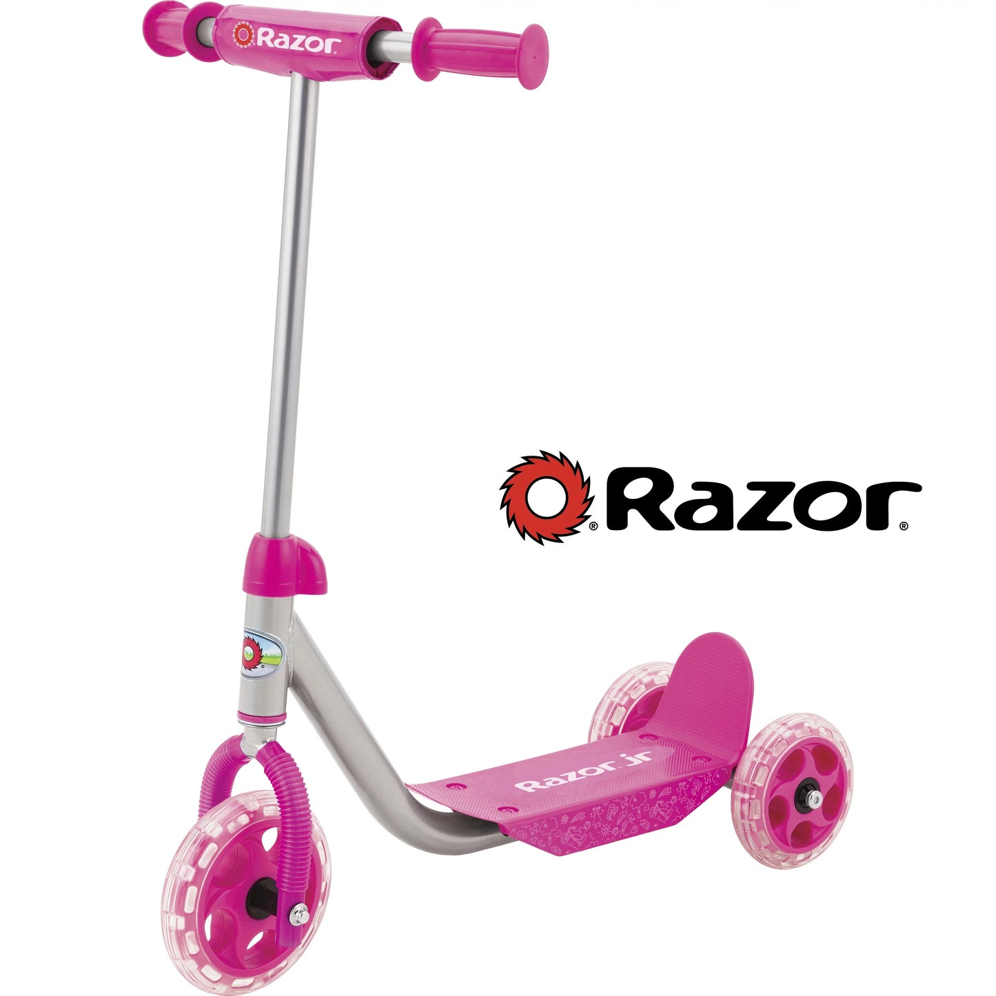 Scooter de 3 ruedas para niñas color rosa - Razor jr (Nuevo, caja abierta)