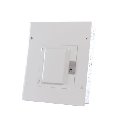 Centro de carga 12 circuitos monofásico con interruptor principal 100A, 240/120V - GE (Nuevo, caja abierta)