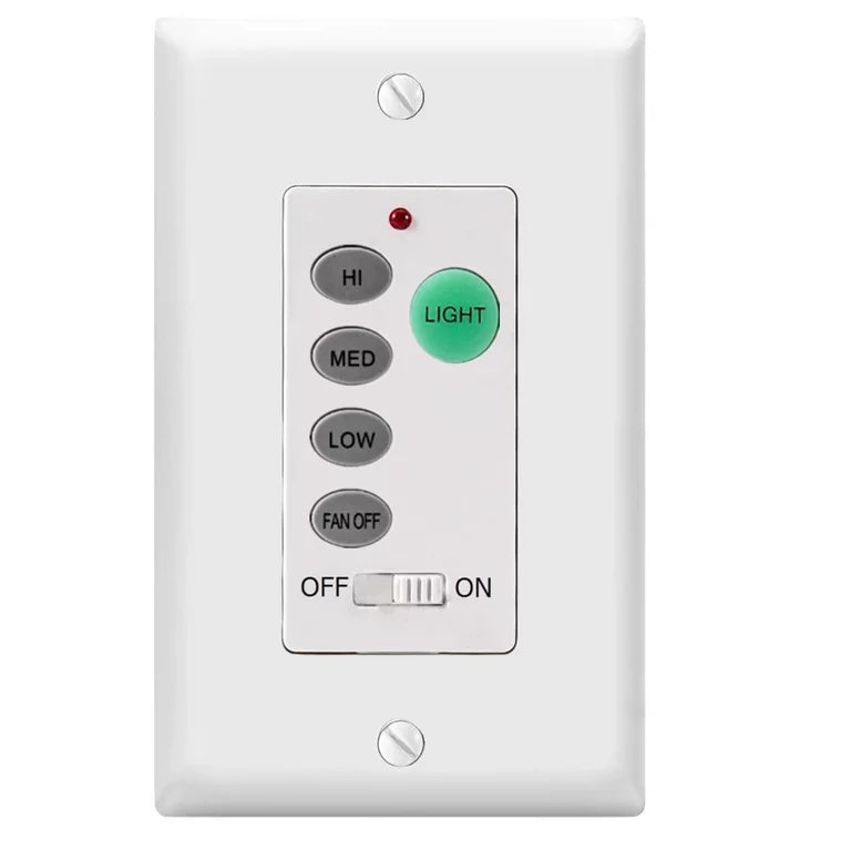 Control remoto universal de pared para ventilador de techo de 3 velocidades - Hampton Bay (Nuevo, empaque abierto)