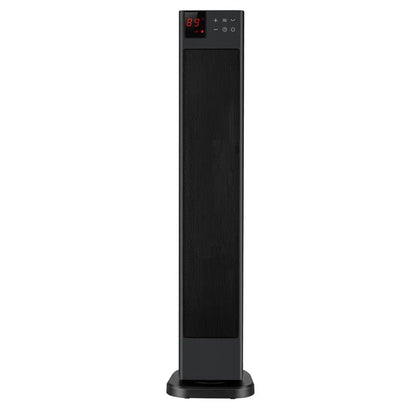 Calefactor cerámico eléctrico de torre digital con control remoto color negro - Pelonis (Nuevo, caja abierta)