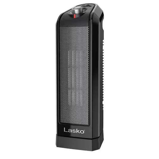 Calefactor cerámico eléctrico oscilante color negro - Lasko (Nuevo, caja abierta)