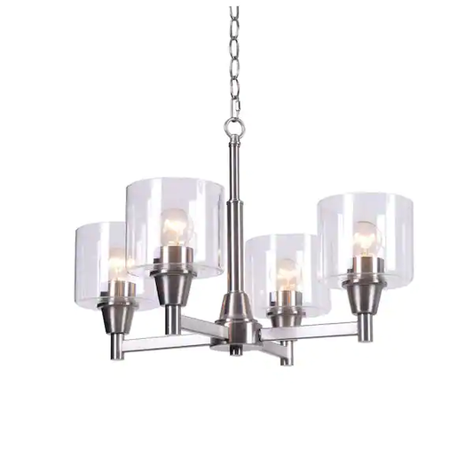 Candelabro de 4 luces - Hampton Bay Oron (Nuevo, caja abierta)