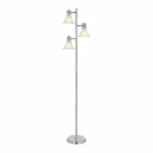 Lámpara de pedestal de 3 luces - Hampton Bay (Nuevo, caja abierta)