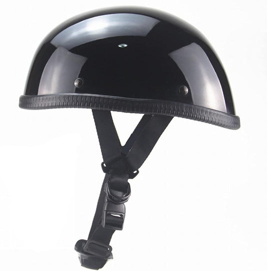 Casco para motocicleta color negro brillante (Talla XL) - (Nuevo, caja abierta)