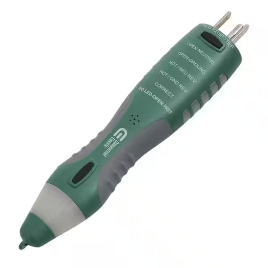 Detector de voltaje con probador GFCI - Commercial Electric (Nuevo, empaque abierto)